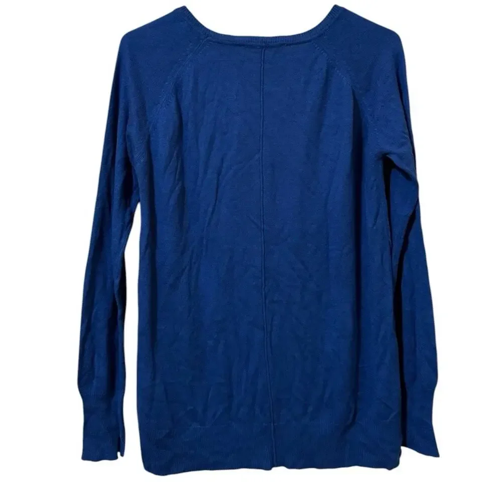Philosophy Women Size‎ Medium Women Long Sleeve Sweater Blue Lightweight Stretch